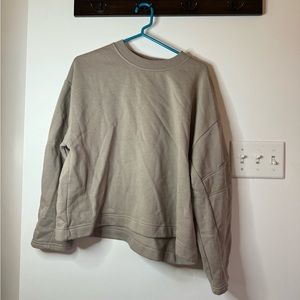Basic Brown/Tan Zara Crew Neck